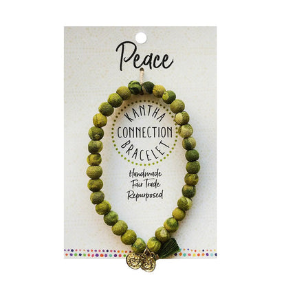 Kantha Connection Bracelet - Peace - Recetas Fair Trade