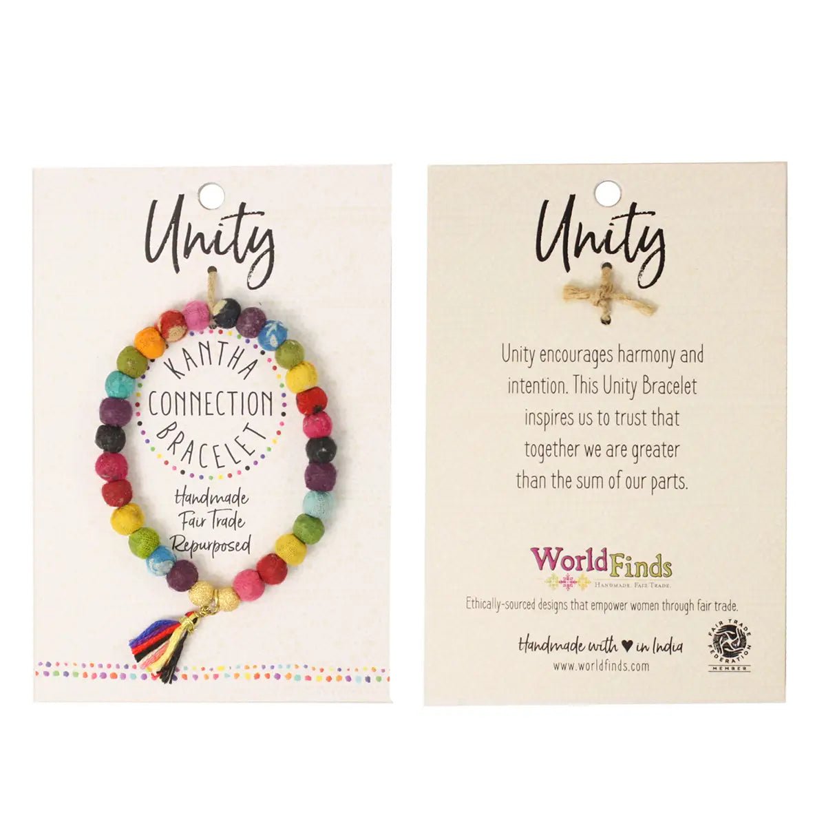 Kantha Connection Bracelet- Unity - Recetas Fair Trade