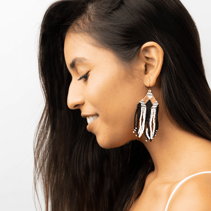 Karla Seed Bead Earrings - Recetas Fair Trade