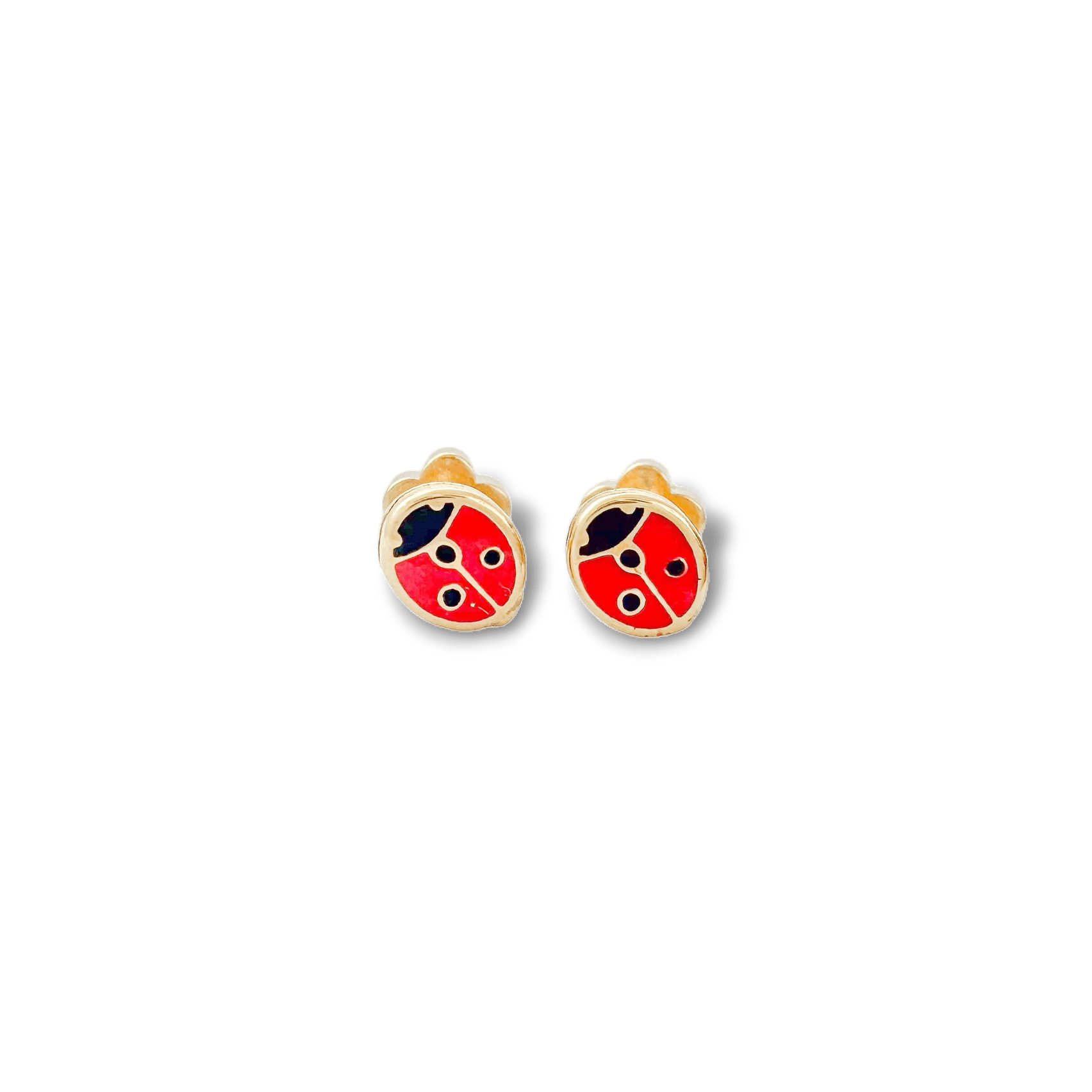 Ladybug Tiny Stud Earrings - Recetas Fair Trade