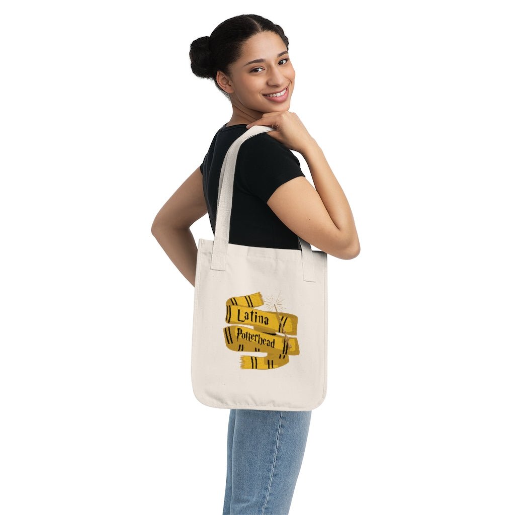 Latina Potterhead Hufflepuff Organic Tote - Recetas Fair Trade