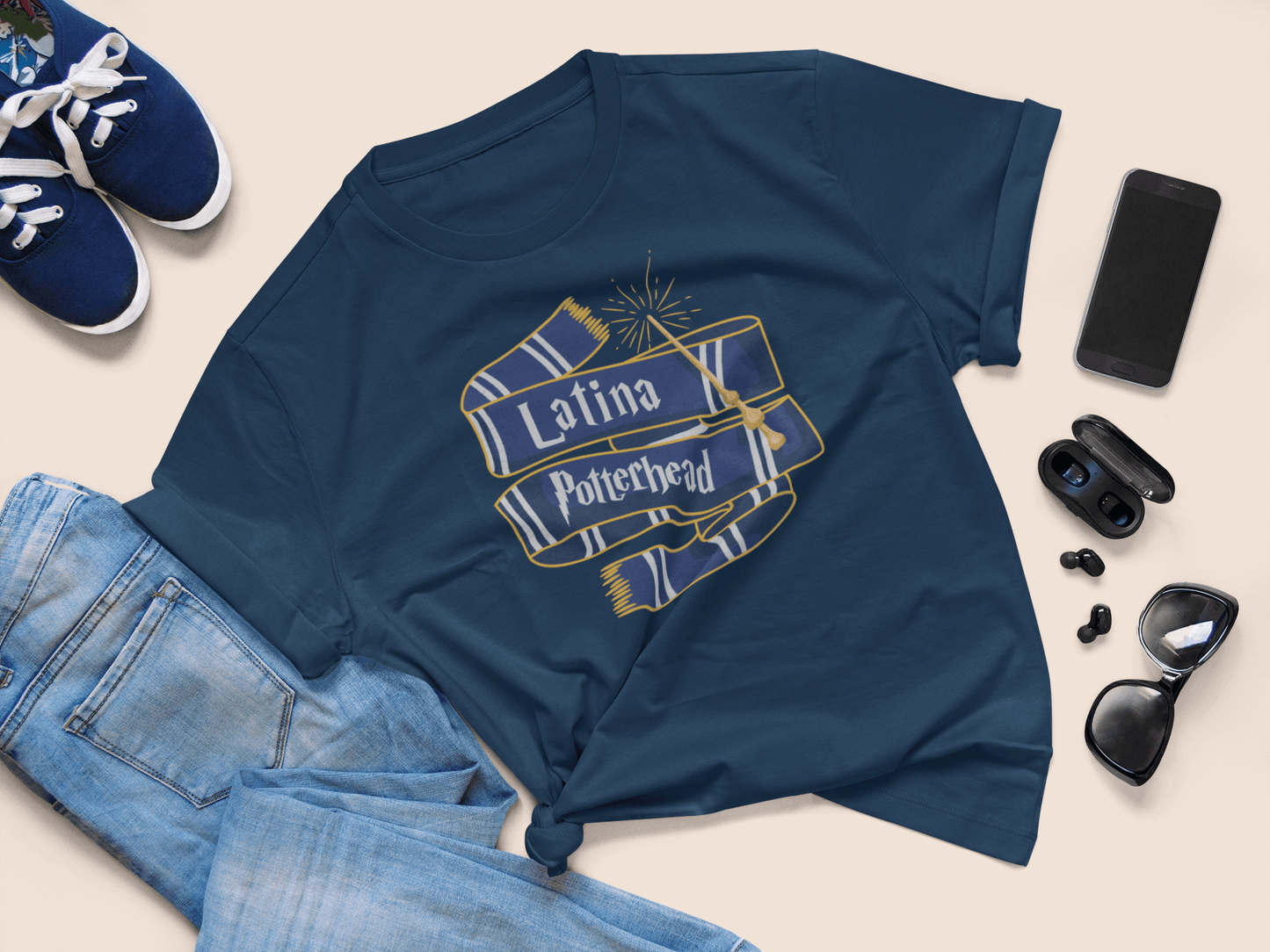 Latina Potterhead Ravenclaw Tee - Recetas Fair Trade