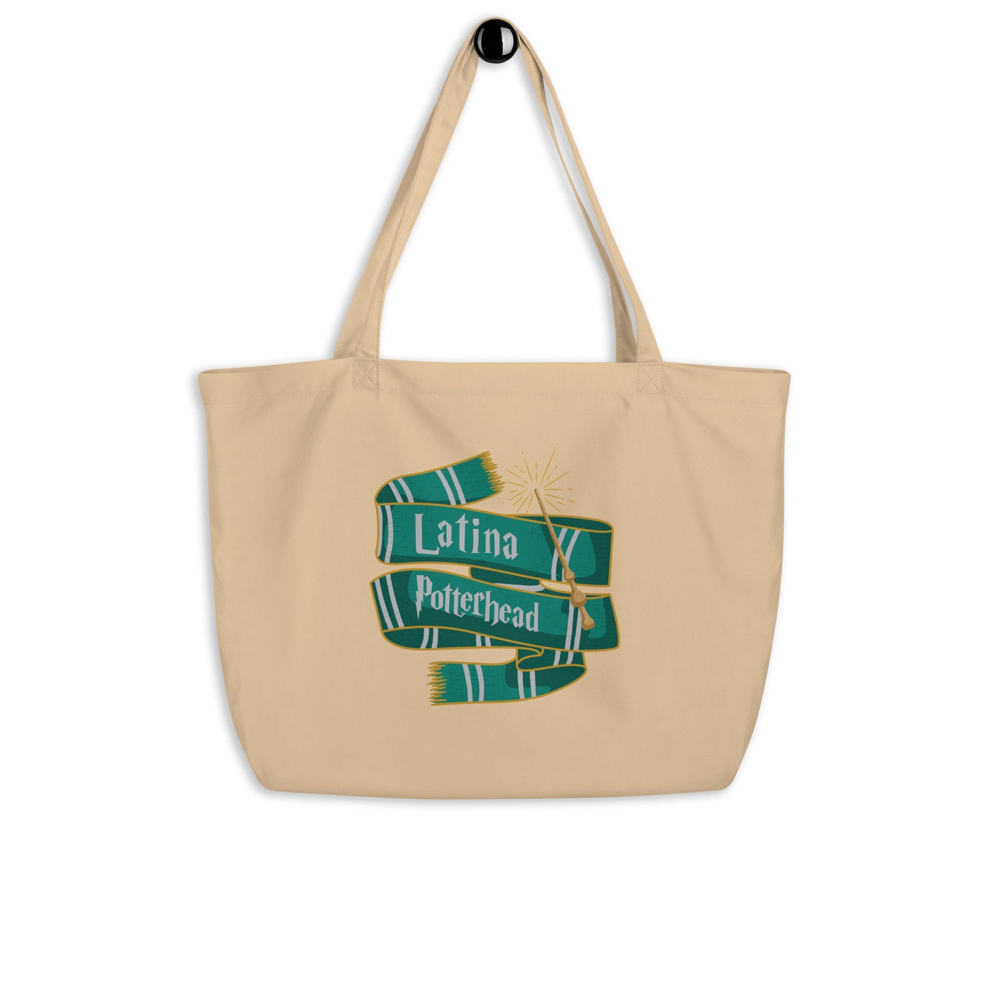 Latina Potterhead Slytherin Large Organic Tote - Recetas Fair Trade