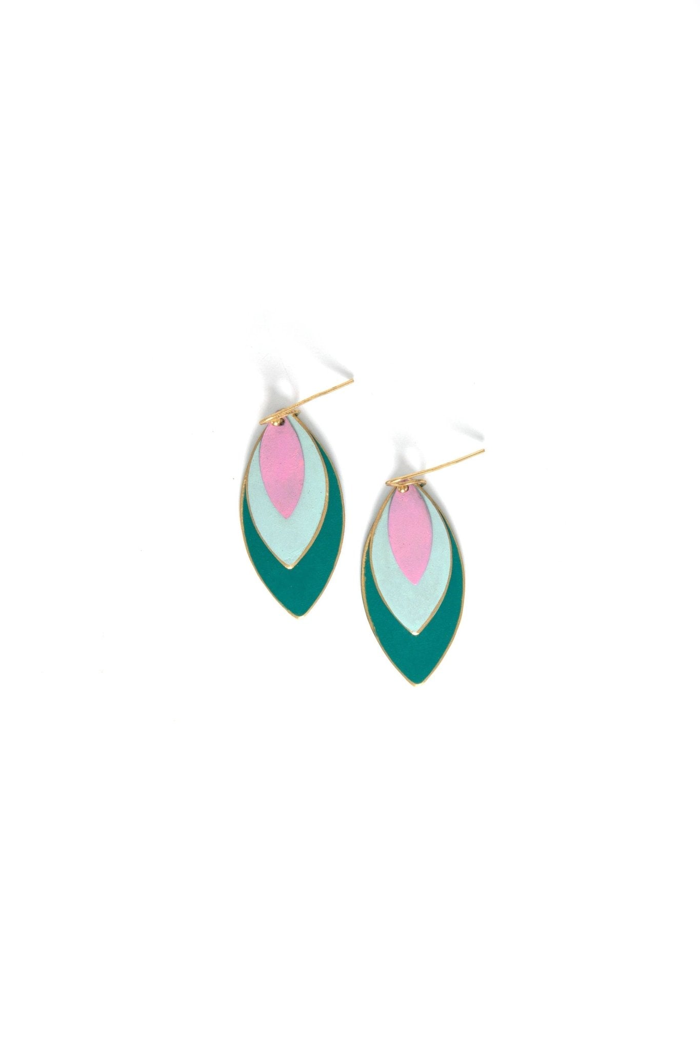 Leaf Tones Earrings - Recetas Fair Trade