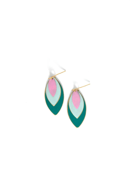 Leaf Tones Earrings - Recetas Fair Trade