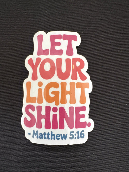 Let your light shine sticker - Recetas Fair Trade