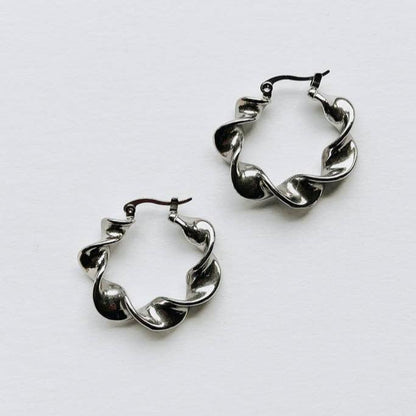 Lineage Earrings in Silver - Recetas Fair Trade