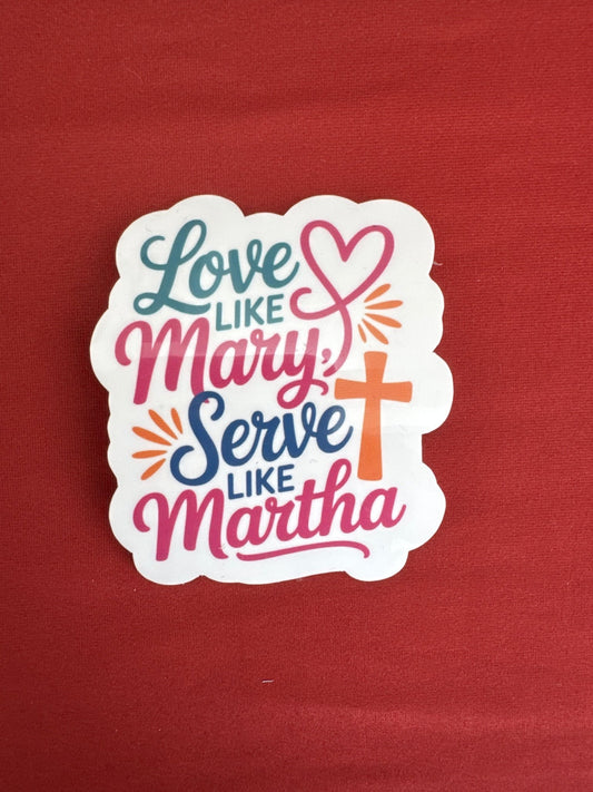 Love like Mary Sticker - Recetas Fair Trade