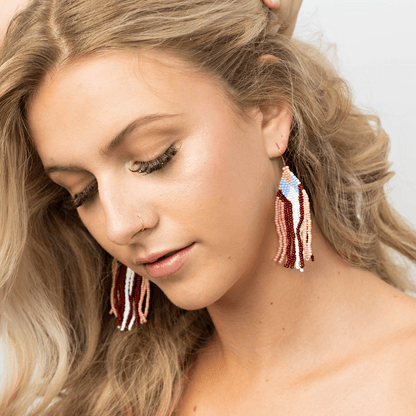Maria Seed Bead Earrings - Recetas Fair Trade