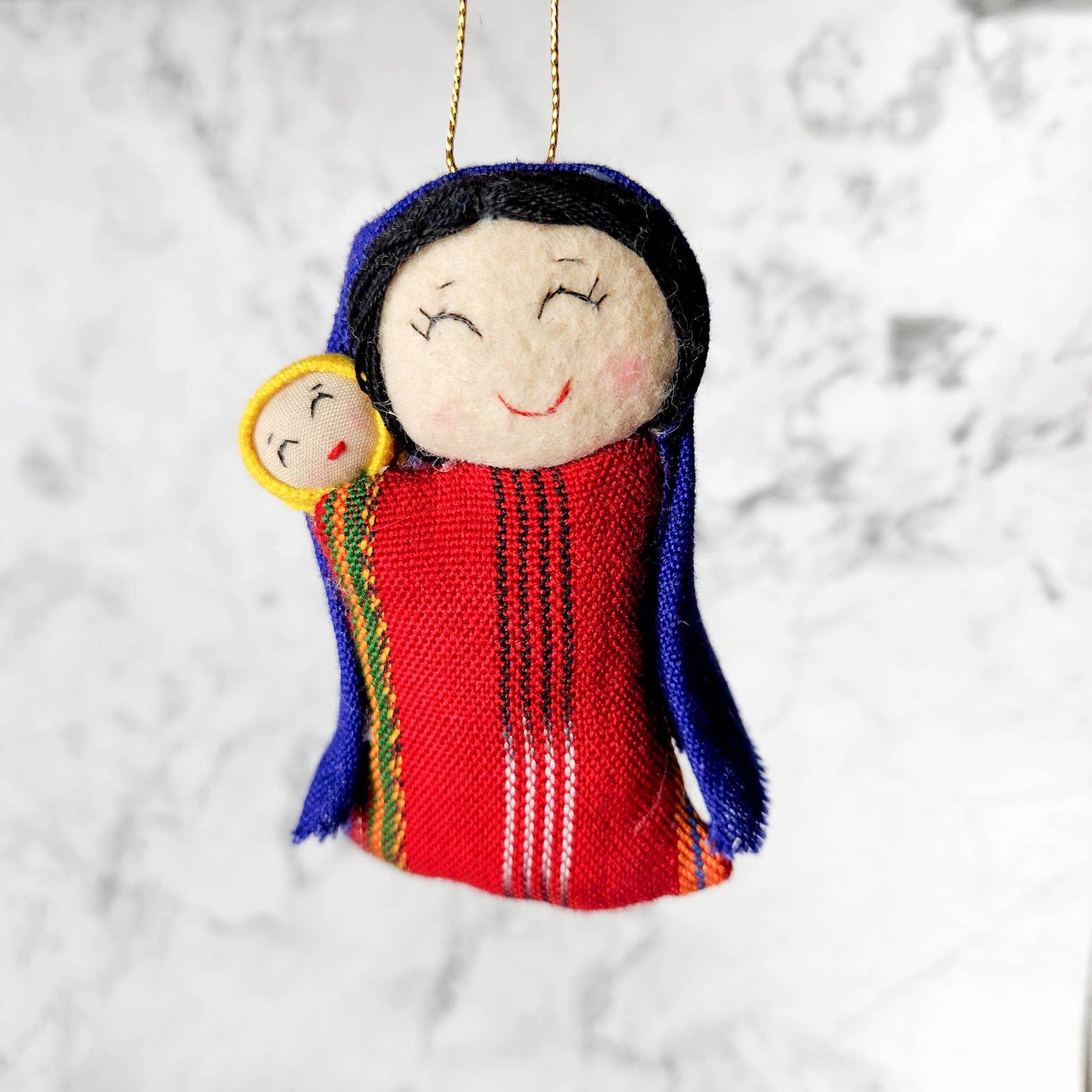 Mary and Jesus Ornament - Recetas Fair Trade