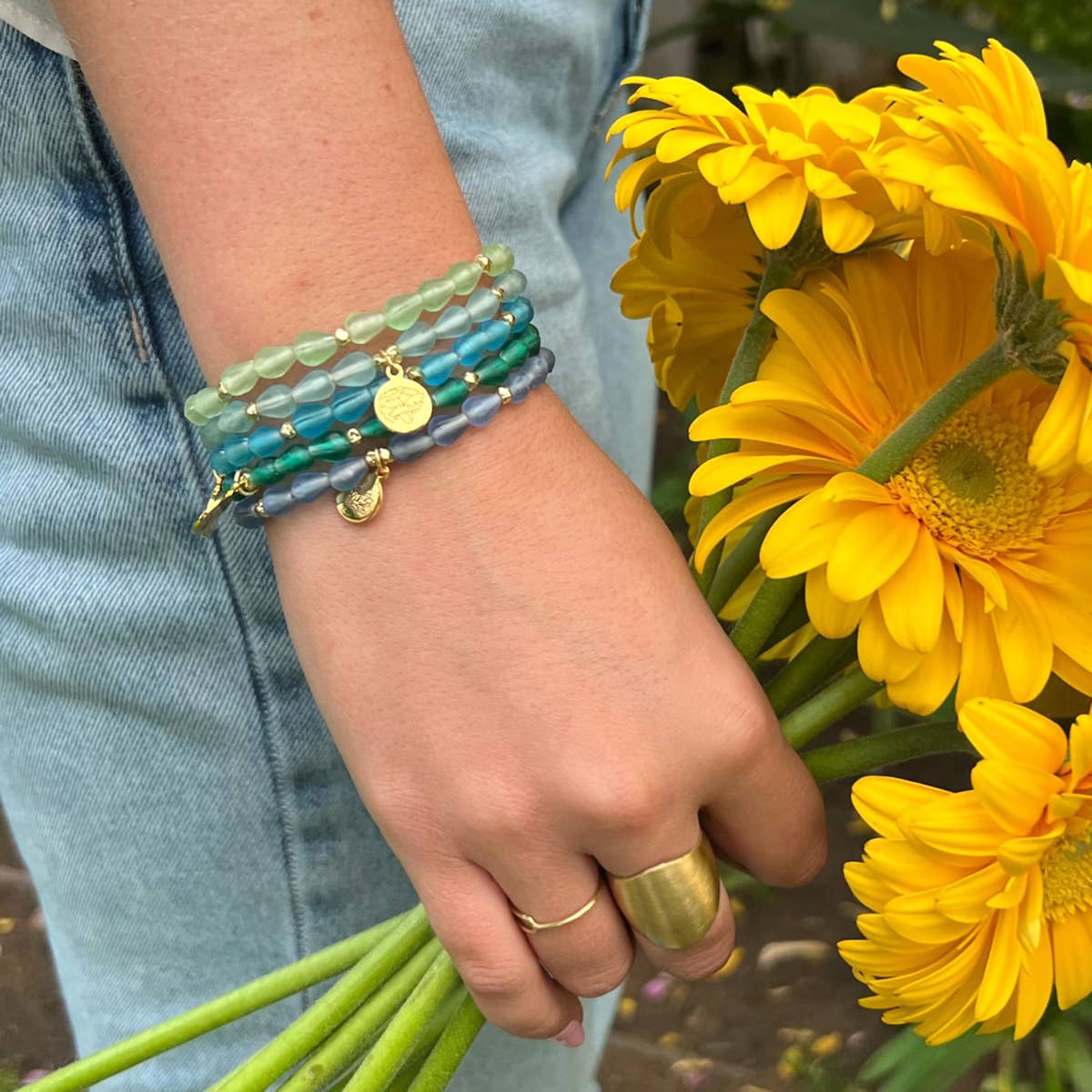 May • Birth Flower Bracelet (Stocking Stuffer!) - Recetas Fair Trade