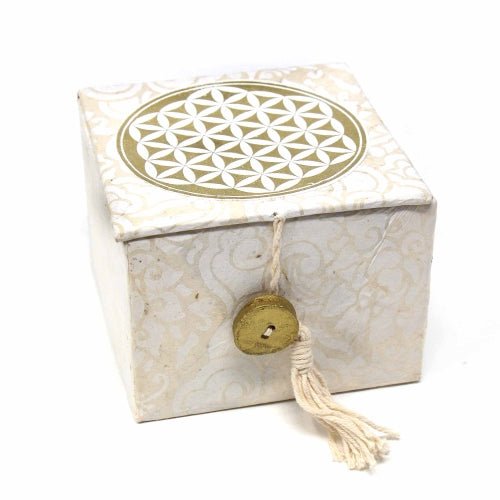 Meditation Bowl Box: 3'' Flower Of Life - DZI (Meditation) - Recetas Fair Trade