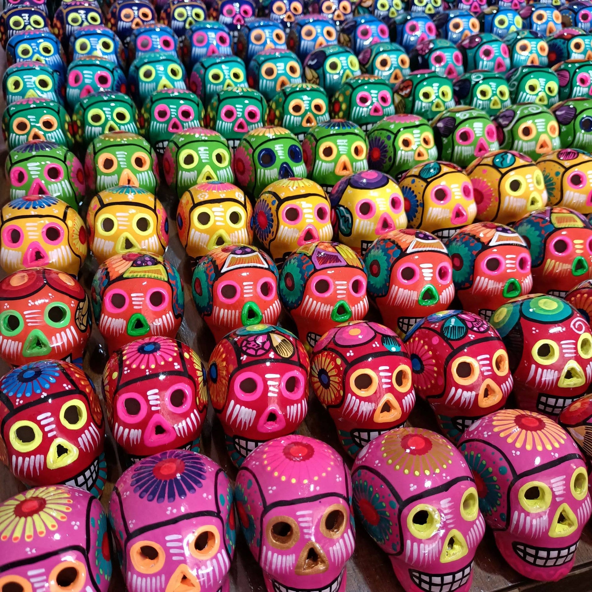 Mexican Ceramic Sugar Skull - Dia de Muertos - Recetas Fair Trade