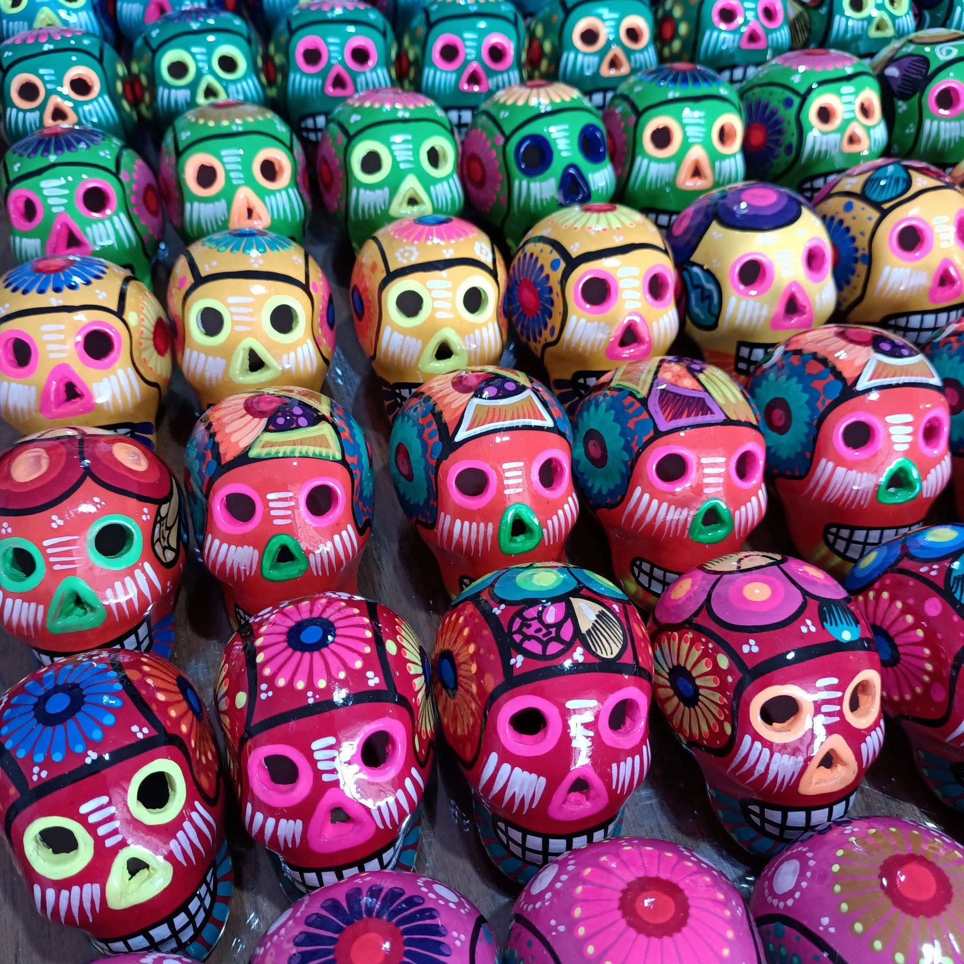 Mexican Ceramic Sugar Skull - Dia de Muertos - Recetas Fair Trade