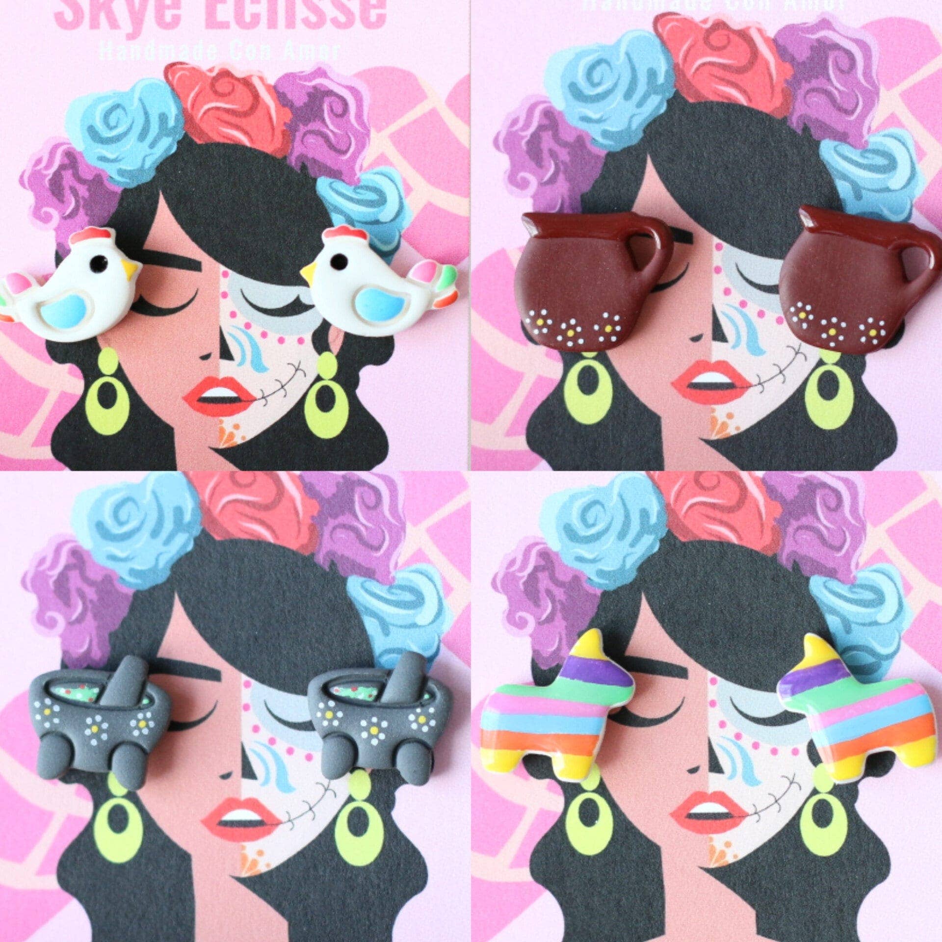 Mexican Stud Earrings - Recetas Fair Trade