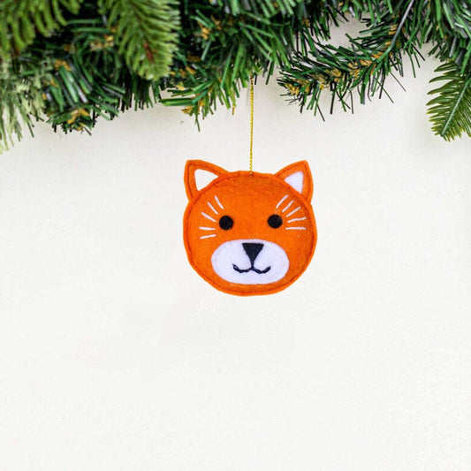 Mini Fox Felt Ornament - Recetas Fair Trade