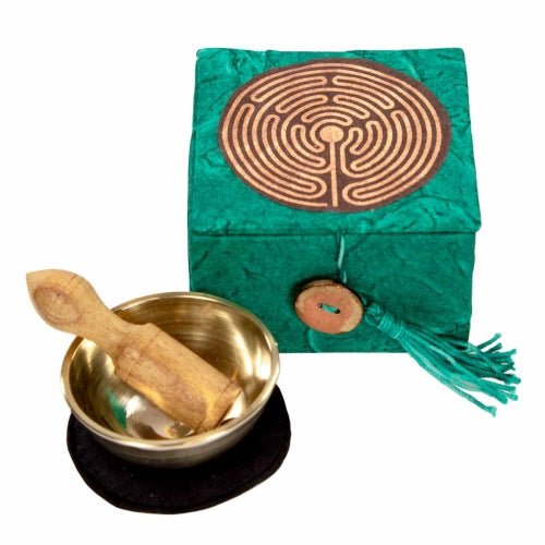 Mini Meditation Bowl Box: 2in Garden Labyrinth - Recetas Fair Trade