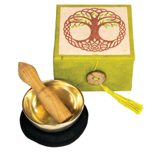 Mini Meditation Bowl Box Tree of Life - Recetas Fair Trade
