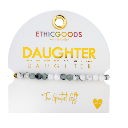MINI Morse Code Bracelet | Daughter - Recetas Fair Trade