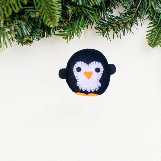 Mini Penguin Felt Ornament - Recetas Fair Trade