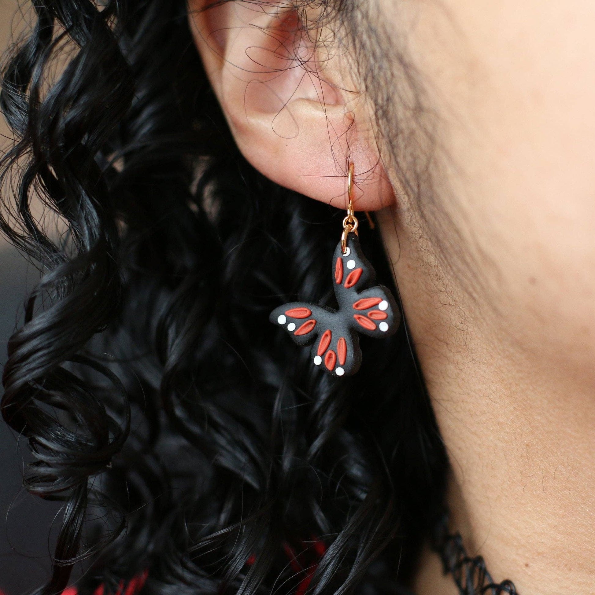 Monarch Butterfly Earrings - Recetas Fair Trade