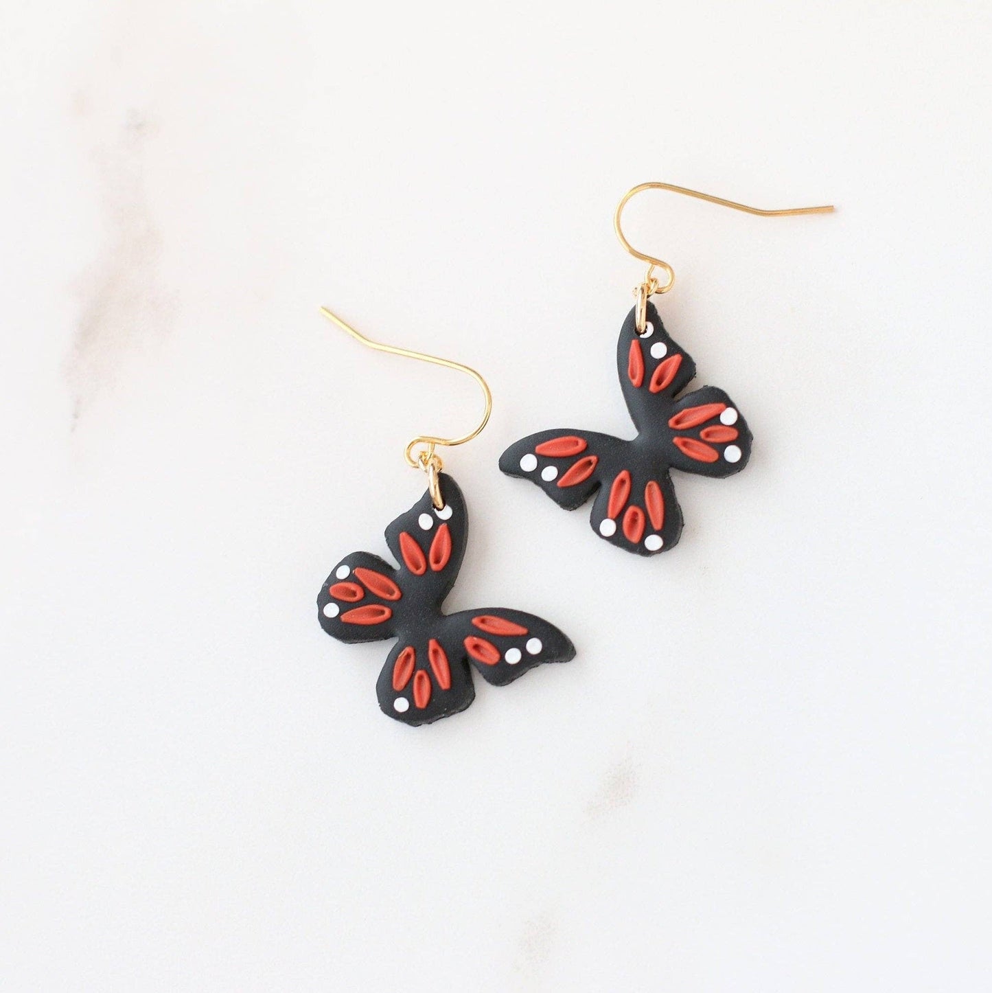 Monarch Butterfly Earrings - Recetas Fair Trade