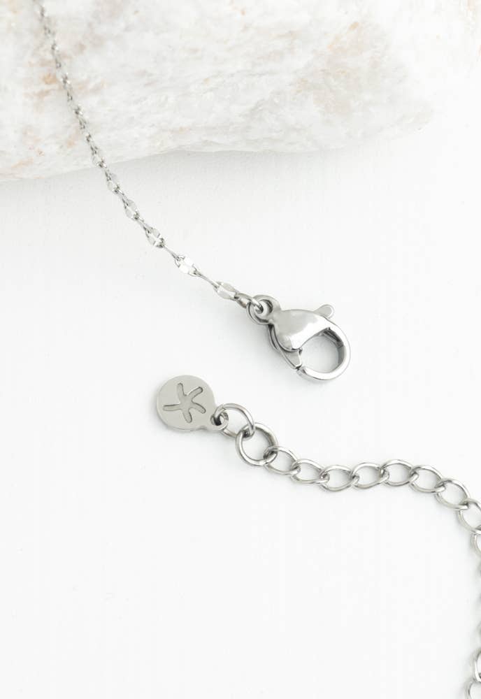 Moonlit Grace Necklace in Silver & Moonstone - Recetas Fair Trade