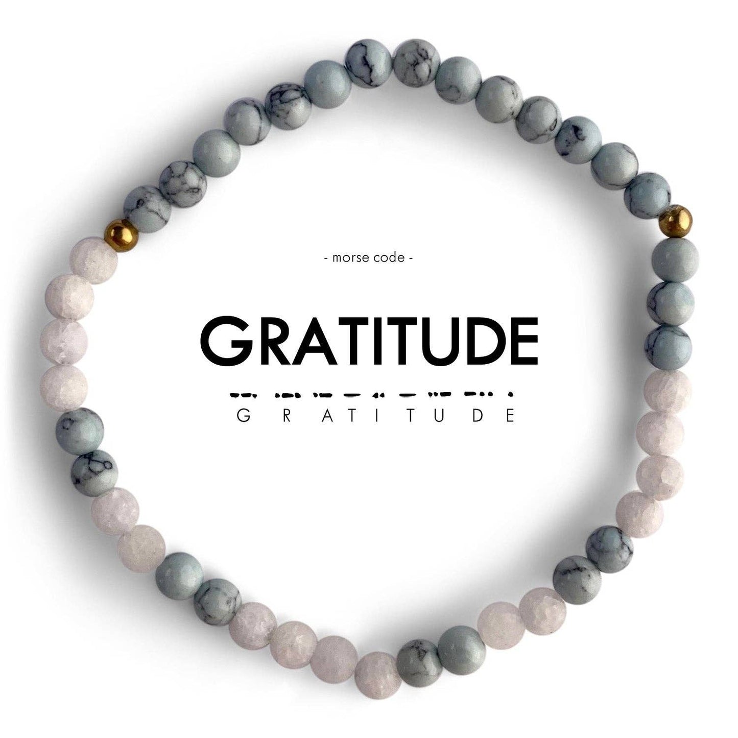 Morse Code Bracelet | GRATITUDE - Recetas Fair Trade
