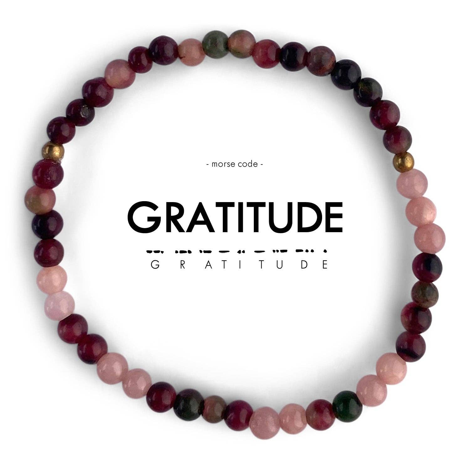 Morse Code Bracelet | GRATITUDE - Recetas Fair Trade