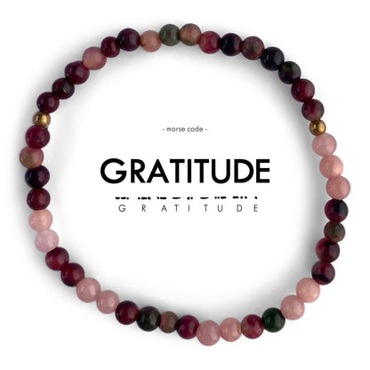 Morse Code Bracelet | GRATITUDE - Recetas Fair Trade
