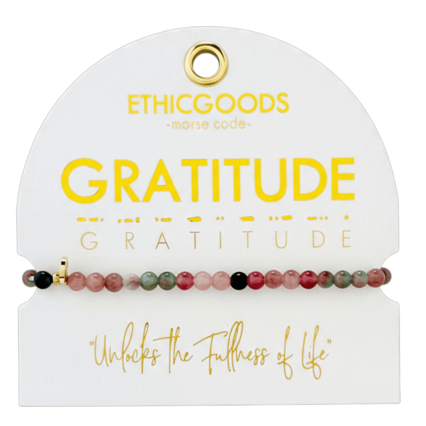 Morse Code Bracelet | GRATITUDE - Recetas Fair Trade
