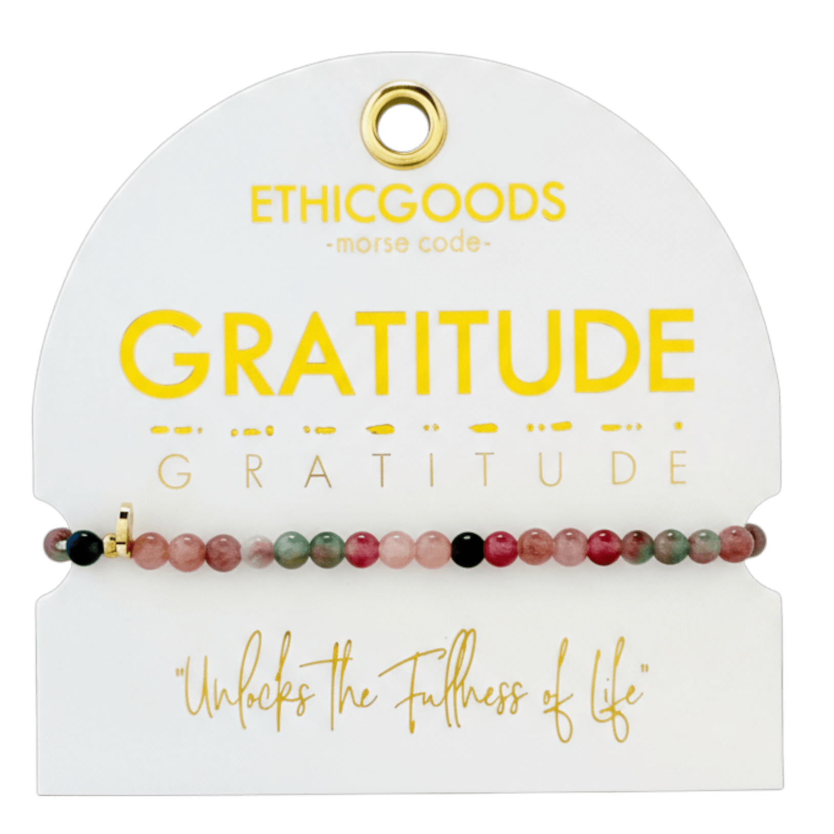 Morse Code Bracelet | GRATITUDE - Recetas Fair Trade