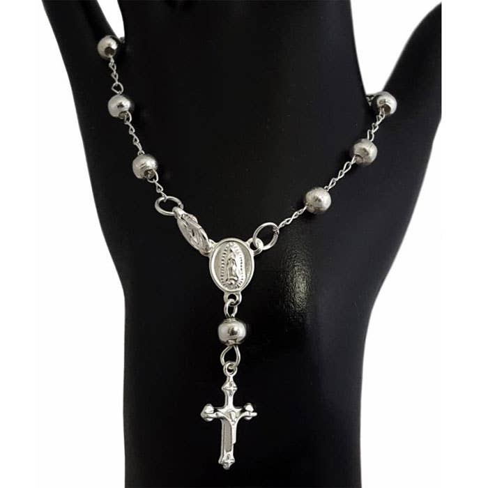 Mystery Silver Rosary Bracelet - Recetas Fair Trade
