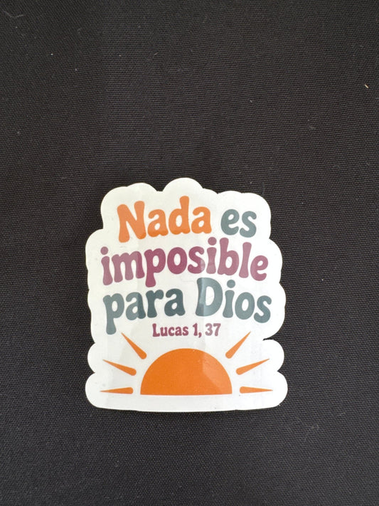 Nada es imposible Sticker - Recetas Fair Trade