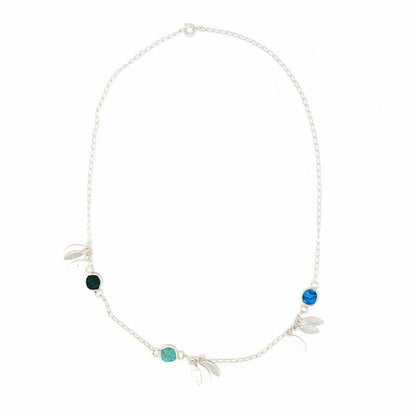 Necklace, Feathers and Turquoise - Recetas Fair Trade