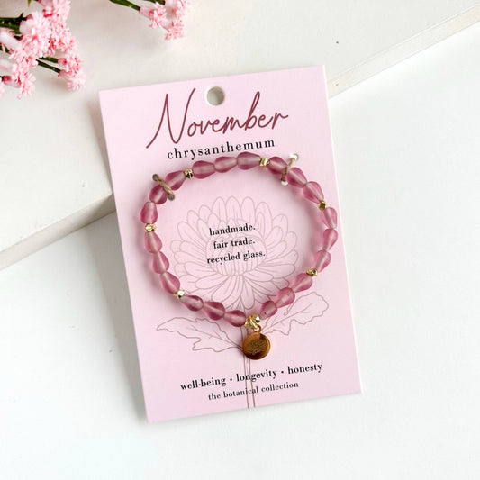 November Botanical Collection Bracelet - Recetas Fair Trade