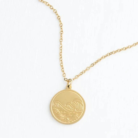 Ocean Adventure Necklace in Gold - Recetas Fair Trade