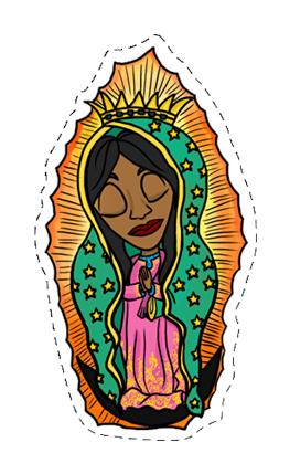 Our Lady of Guadalupe - Eco-Safe Sticker - Recetas Fair Trade