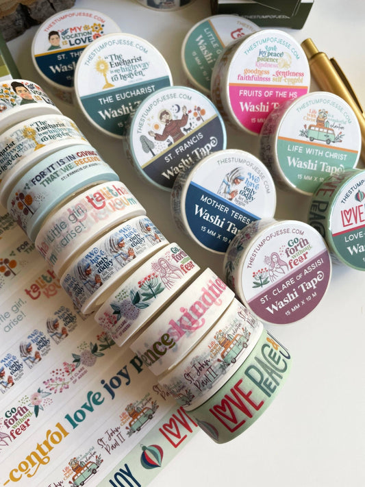 Our Lady of Guadalupe Washi Tape  | 15mm x 10m - Recetas Fair Trade