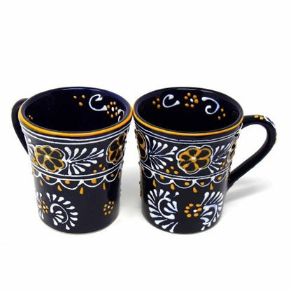Pair of Flared Cup - Blue - Encantada - Recetas Fair Trade