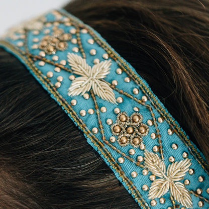 Patti Floral Beaded Headband - Recetas Fair Trade