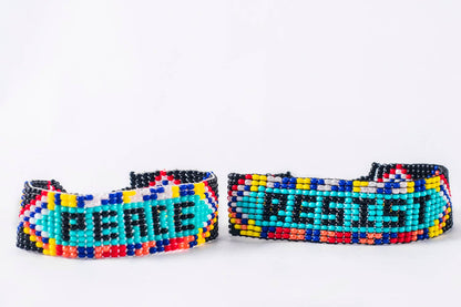 Peace Beaded Friendship Bracelet - Recetas Fair Trade