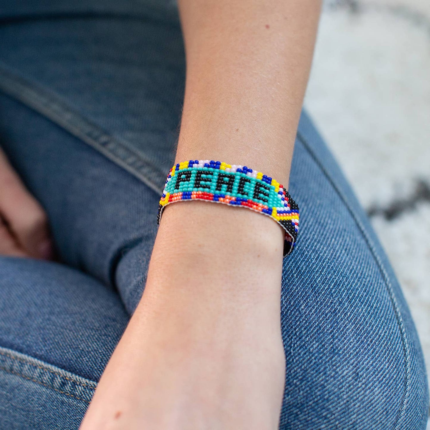 Peace Beaded Friendship Bracelet - Recetas Fair Trade