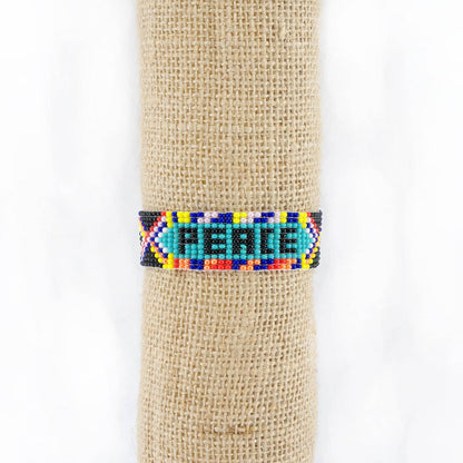 Peace Beaded Friendship Bracelet - Recetas Fair Trade