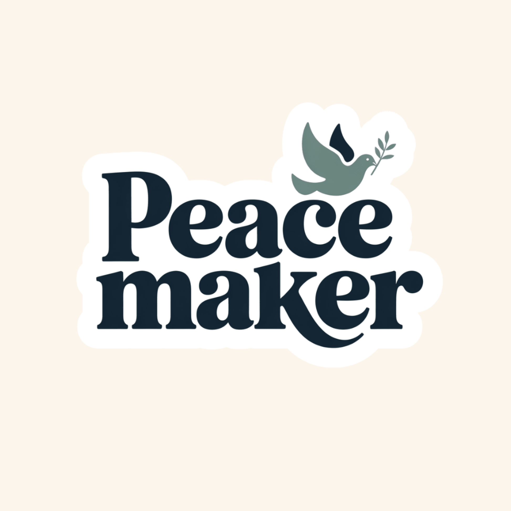 Peace Maker Sticker - Recetas Fair Trade