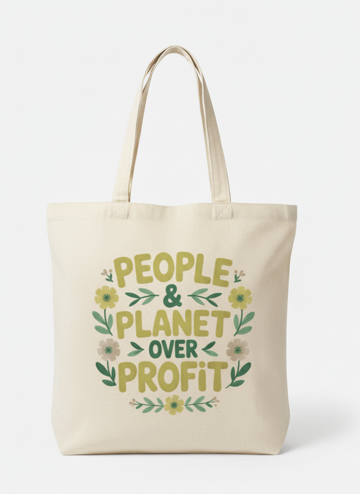 People over Planet Tote Bags - Recetas Fair Trade