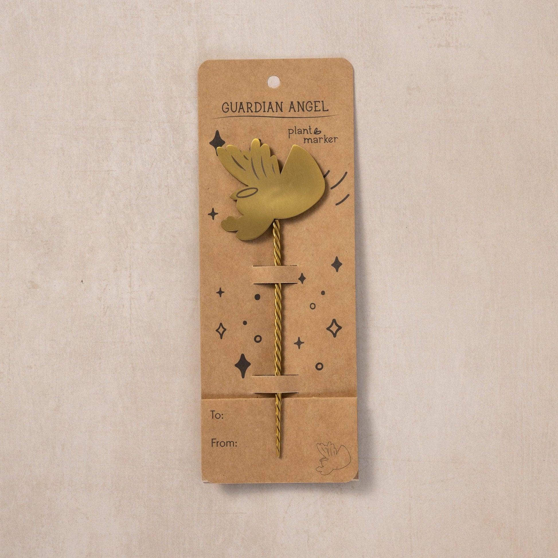Plant Marker w/Card - Guardian Angel - Recetas Fair Trade