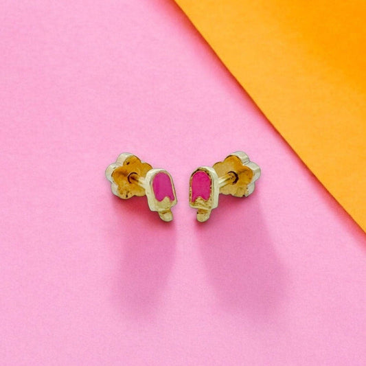 Popsicle Tiny Stud Earrings - Recetas Fair Trade
