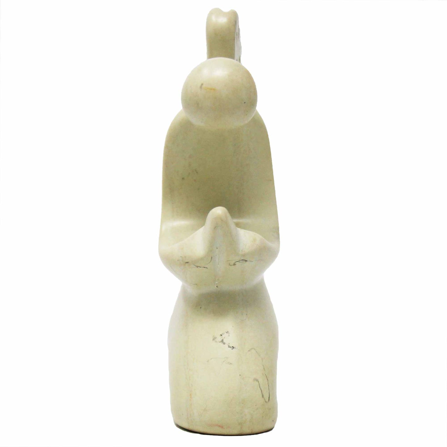 Praying Angel Soapstone Sculpture - Natural Stone - Recetas Fair Trade