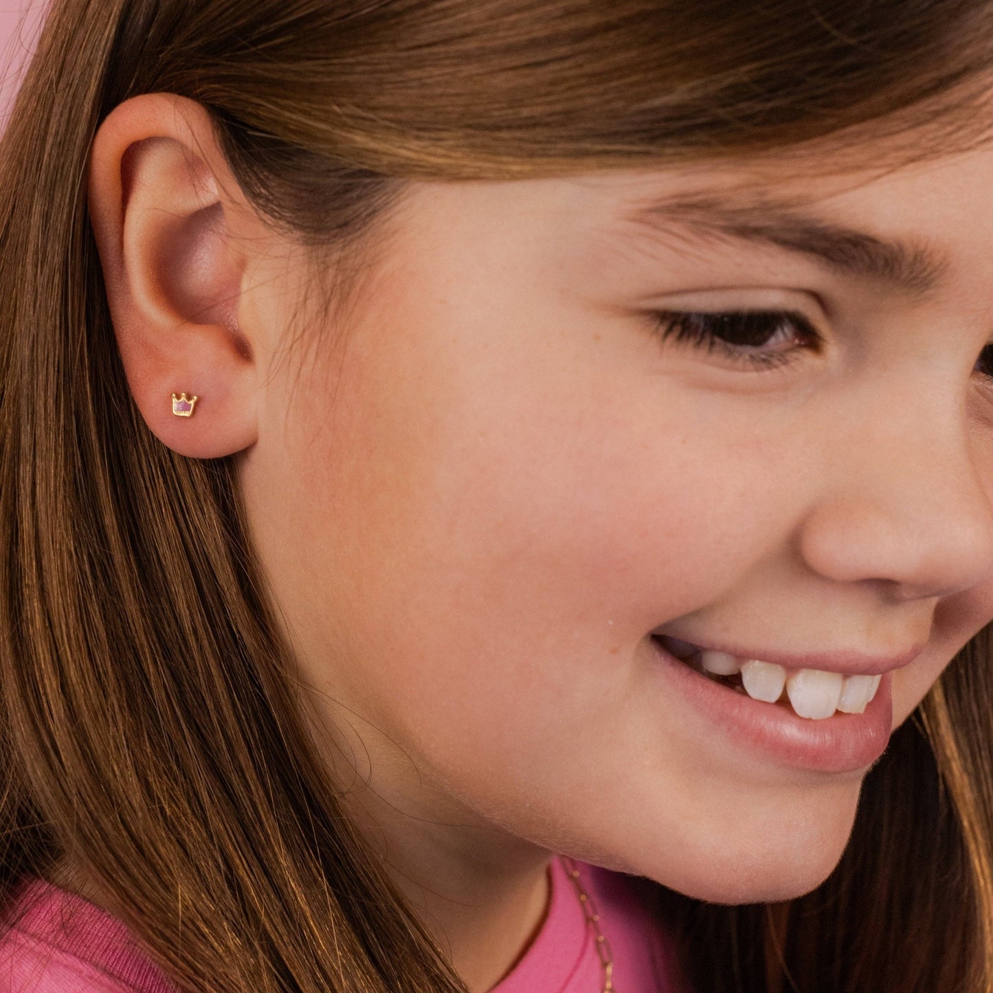 Princess Crowns Tiny Stud Earrings - Recetas Fair Trade